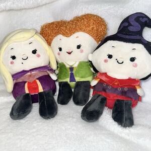 HOCUS POCUS Sanderson Sisters Halloween Hallmark Plush Dolls Set of 3